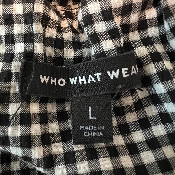 EUC Who What Wear off the shoulder top sz L - Picture 3 of 7